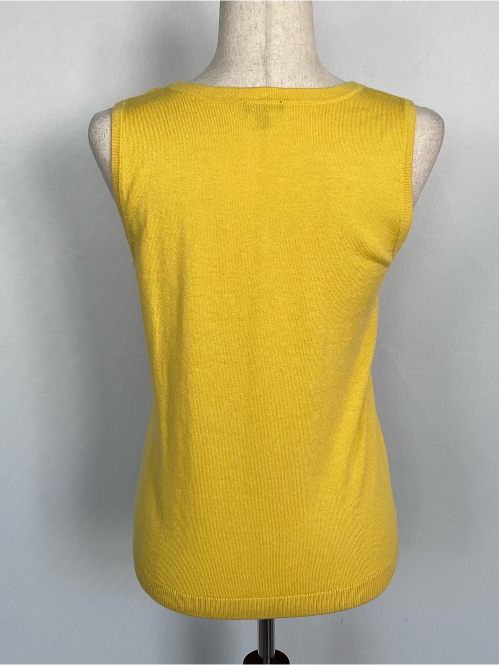 Talbots Yellow Knit Tank Top - Picture 3 of 5